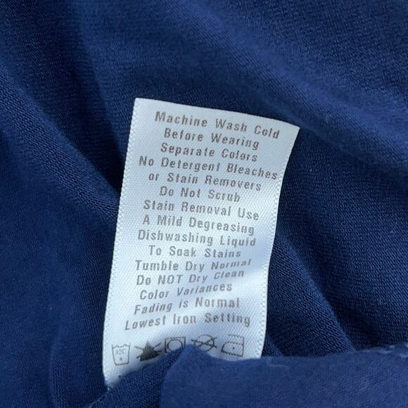 Fresh Produce Womens Size M Dress Navy Blue Wrap Stretch VNeck Knee Length NEW - Picture 14 of 15